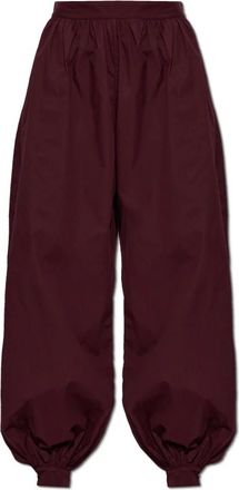 Rotate Losse broek - Dames - Wijde Broeken - Rood - XS - Katoen - Broeken