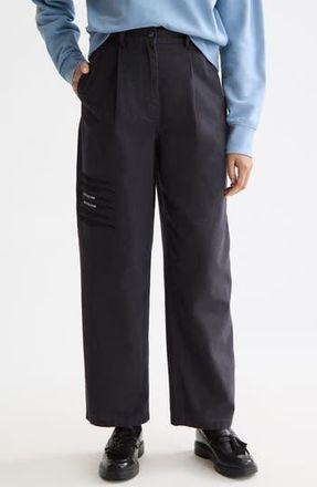 Scotch & Soda Raine High Waist Wide Leg Pants in Charcoal Art at Nordstrom Rack, Size 27