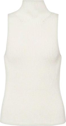 Nili Lotan Cream Sonia Ribbed Turtleneck Top Size XS