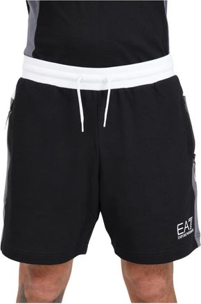 Emporio Armani Short Shorts - Heren - Bermuda - Zwart - M - Katoen - Korte Broeken