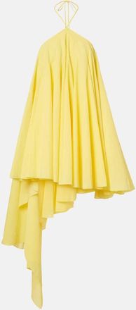 Jacquemus Triangle asymmetric cotton-blend minidress