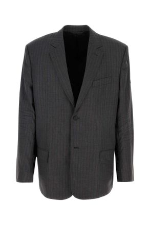 Balenciaga Embroidered Wool Blazer