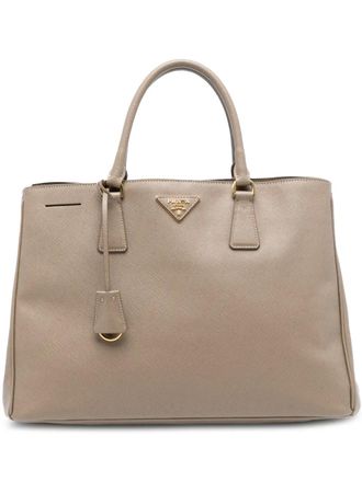 Prada 2013-2025 Large Saffiano Lux Galleria tote bag - unisex - Leather - One Size - Brown