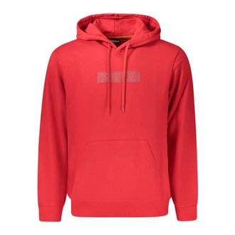 Napapijri Sudadera con Logo Box - Sweatshirts & Hoodies - Hombre - Rojo - 2XL