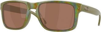 Oakley OO9102 HOLBROOK Polarized 9102AN Mens Sunglasses Green Size 55