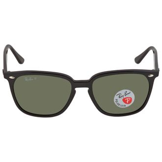 Ray-Ban Polarized Dark Green Square Unisex Sunglasses RB4362 601/9A 55