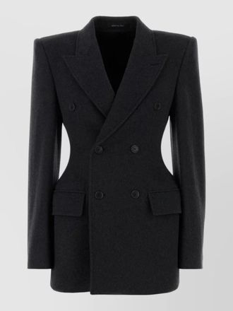Balenciaga cashmere blend blazer tailored silhouette