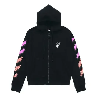 Off-white SS21 Gradient Zipper Classic Jacket Ordinary Version Black OMBE001R21FLE0021032
