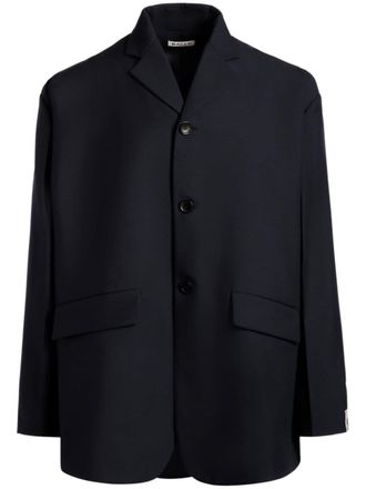Bally Blazer met enkele rij knopen - Blauw