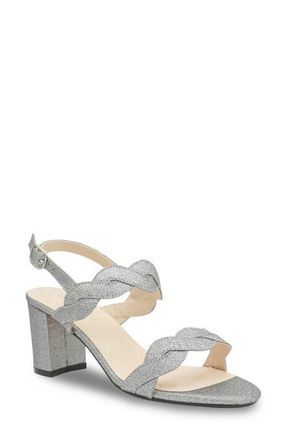 Touch Ups Champagne Ankle Strap Sandal in Pewter at Nordstrom, Size 10.5