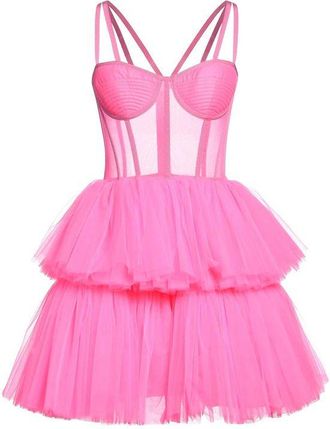 19:13 Dresscode Multicolor Cotton Cocktail Womens Dress