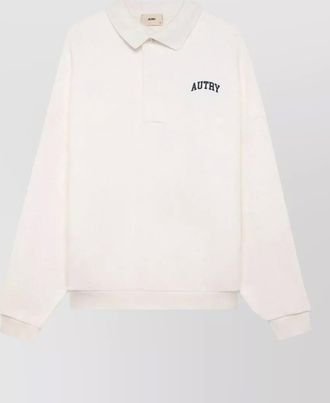 Autry polo shirt collared design nylon silk blend