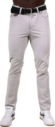 Maceoo Marthyr Slim Fit Pants in White at Nordstrom, Size 34