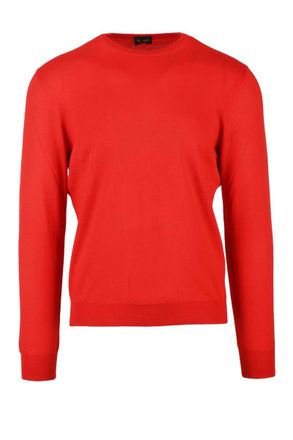 Drumohr Thin Cashmere Crew Neck Pullover - Fluorescent