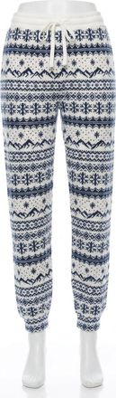 Z Supply Twilight Fairisle Jogger In Vanilla Ice