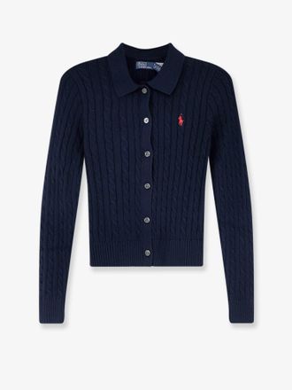 Ralph Lauren Cardigan in cotone con lavorazione a trecce - POLO RALPH LAUREN - gender_Woman