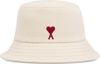 Ami White Logo Bucket Hat