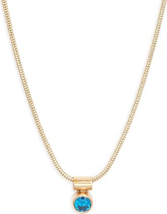 Set & Stones Ellie Birthstone Pendant Necklace in Gold/september at Nordstrom