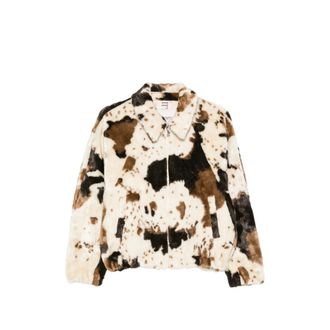 VALENTINI 1972 Cow-print Faux-fur Jacket