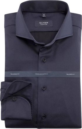 Olymp Olymp, Heren, Overhemden, Blauw, Maat: 6XL Katoen
