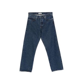 Sunflower Loose Logo-patch Straight-leg Jeans