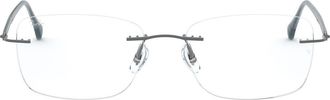 Ray-Ban 52mm Rectangular Optical Glasses in Matte Brown at Nordstrom