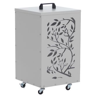 Hhg [nunca Usado] Contenedor De Pellets Hhg-254 Ranken, Caja De Almacenamiento Para Pellets, Ideal Por Ejemplo Para Pienso Para Animales, Con Patas Girato