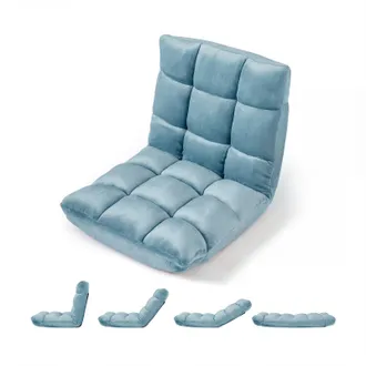 Costway Costway Sedia Pavimento Sedia Da Terra Sedia Pavimento Pieghevole Sedia A Terra Con Schienale Regolabile Sedia Relax Sedia Lettura Sedia Soggiorno Sed