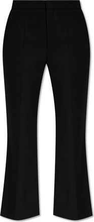Chlo&eacute; Bootcut Broek - Dames - Vrijetijds broeken - Zwart - XS - Wol - Broeken