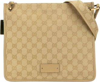 Gucci Pre-owned Cross Body Bags, female, Brown, Size: ONE SIZE Pre-owned GG Supreme Messenger Crossbody