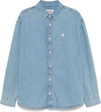 Carhartt Work in Progress Carhartt Wip, Denim Shirts, male, Blue, Size: XL L/S Lucas Shirt