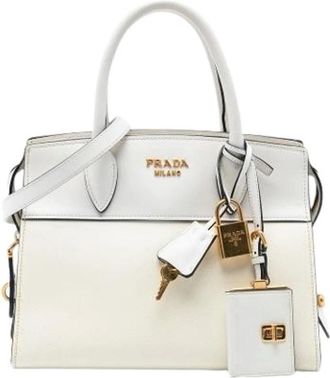 Prada Pre-owned Handbags, female, White, Size: ONE SIZE Pre-owned The Esplanade