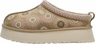 UGG Womens Tazz Sun Stitch Slipper, Mustard Seed, 10