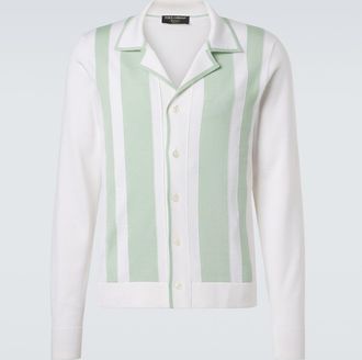 Dolce & Gabbana Striped wool and silk shirt