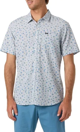 O'Neill Oasis Floral Short Sleeve Button-Up Shirt in Highrise at Nordstrom, Size Xx-Large