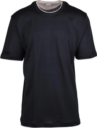 Eleventy T-shirts - Heren - T-shirts - Zwart - S - Katoen - Tops