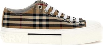 Burberry Beige Check Sneakers