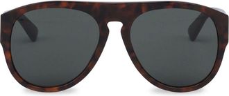 Moschino Zonnebril met piloten montuur - Bruin