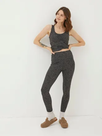 Fat Face FatFace Venus Grey Print Leggings
