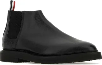 Thom Browne Mens Chelsea Boot Black Calf