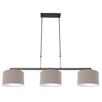 Steinhauer Steinhauer - L&aacute;mpara Colgante - Stang - Negro - Lino Metal - Gran