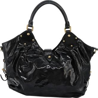 Gucci Pre-owned Shoulder Bags, female, Black, Size: ONE SIZE Pre-owned Vintage Leather Top Handle Boston Bag