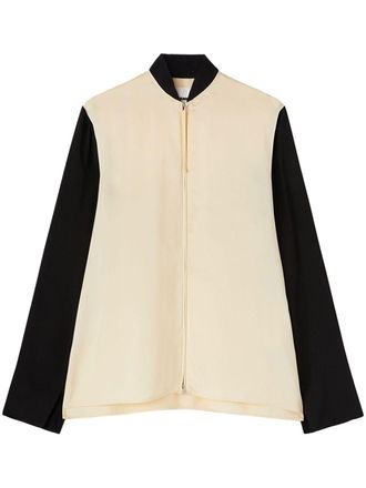 Jil Sander Satijnen blouse - Beige