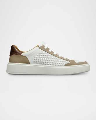 Allen Edmonds Men & apos;s Oliver Perforated Leather Slip-On Sneakers