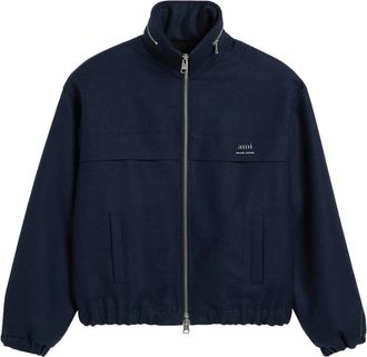 Ami Virgin Wool Hooded Jacket