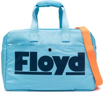 Floyd logo-print zip-fastening holdall - unisex - Nylon/Polyester - OS - Blue