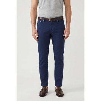 Brunello Cucinelli Dark Blue Traditional Fit Trousers, Brand Size 58 (US Size 42)