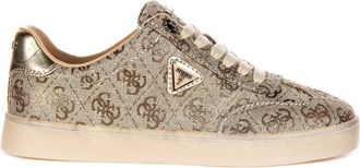 Guess Sneakers, female, Yellow, 7 UK, Peony In Gold Womens Trainers