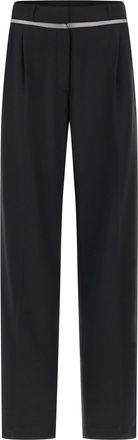 Nensi Dojaka Black Virgin Wool Casual Womens Pants