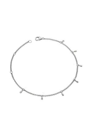 Lucy Quartermaine Multi Drop Anklet in Sterling Silver at Nordstrom, Size 8